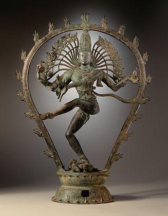 Shiva n formn e Nataraxhas, zotit t krcimit, subjekti m i famshm i bronxeve procesionale Chola.