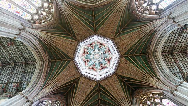 Fanari i katedrales Ely Cathedral Cambridgeshire Angli